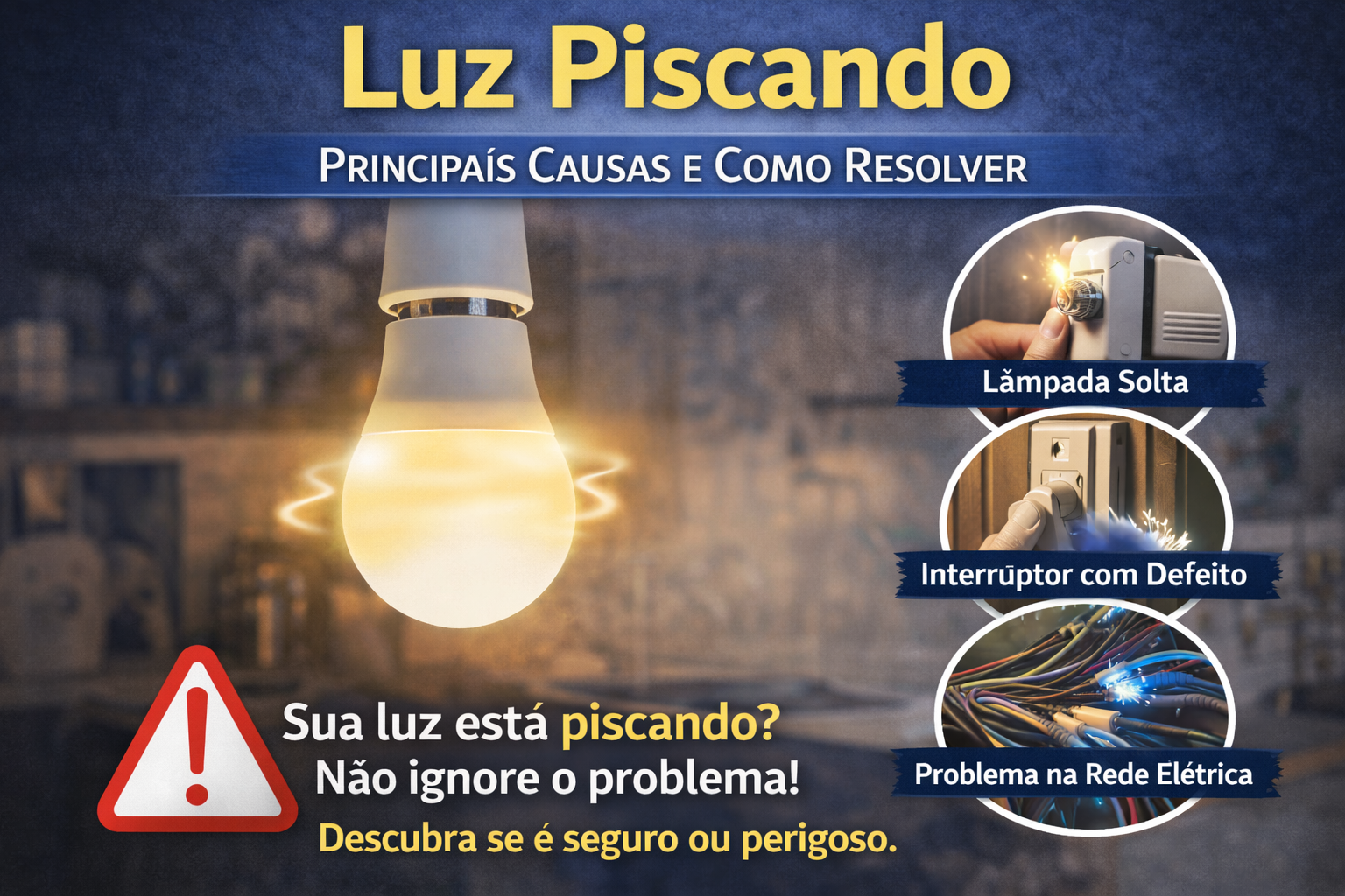 Luz Piscando: O Que Pode Ser, Principais Causas e Como Resolver