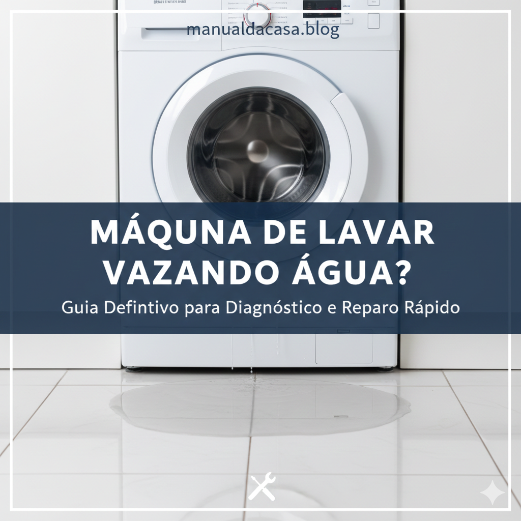 Máquina de Lavar Vazando Água? Guia Definitivo para Diagnóstico e Reparo Rápido (2026)