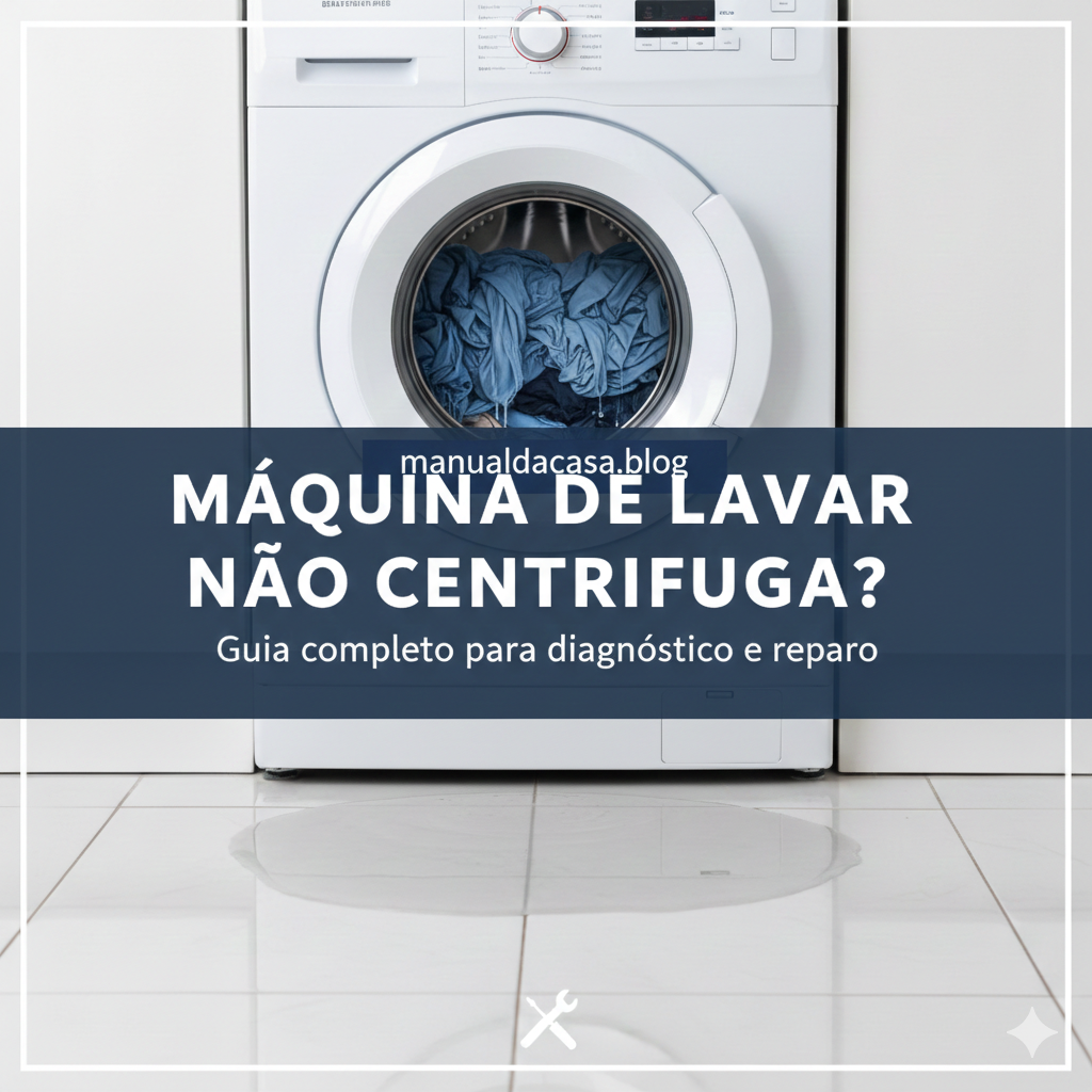 Máquina de lavar não centrifuga? Guia completo para diagnóstico e reparo