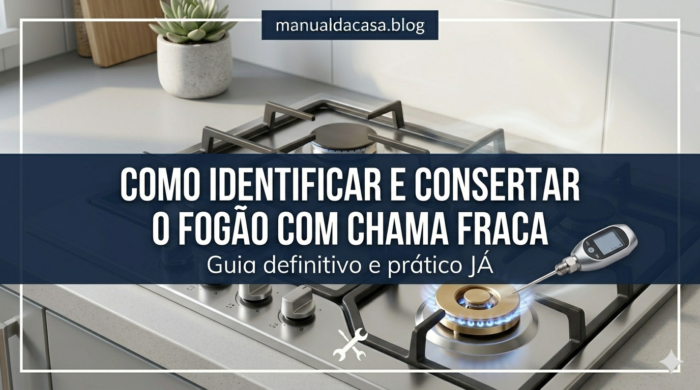Como identificar e consertar o fogão com chama fraca