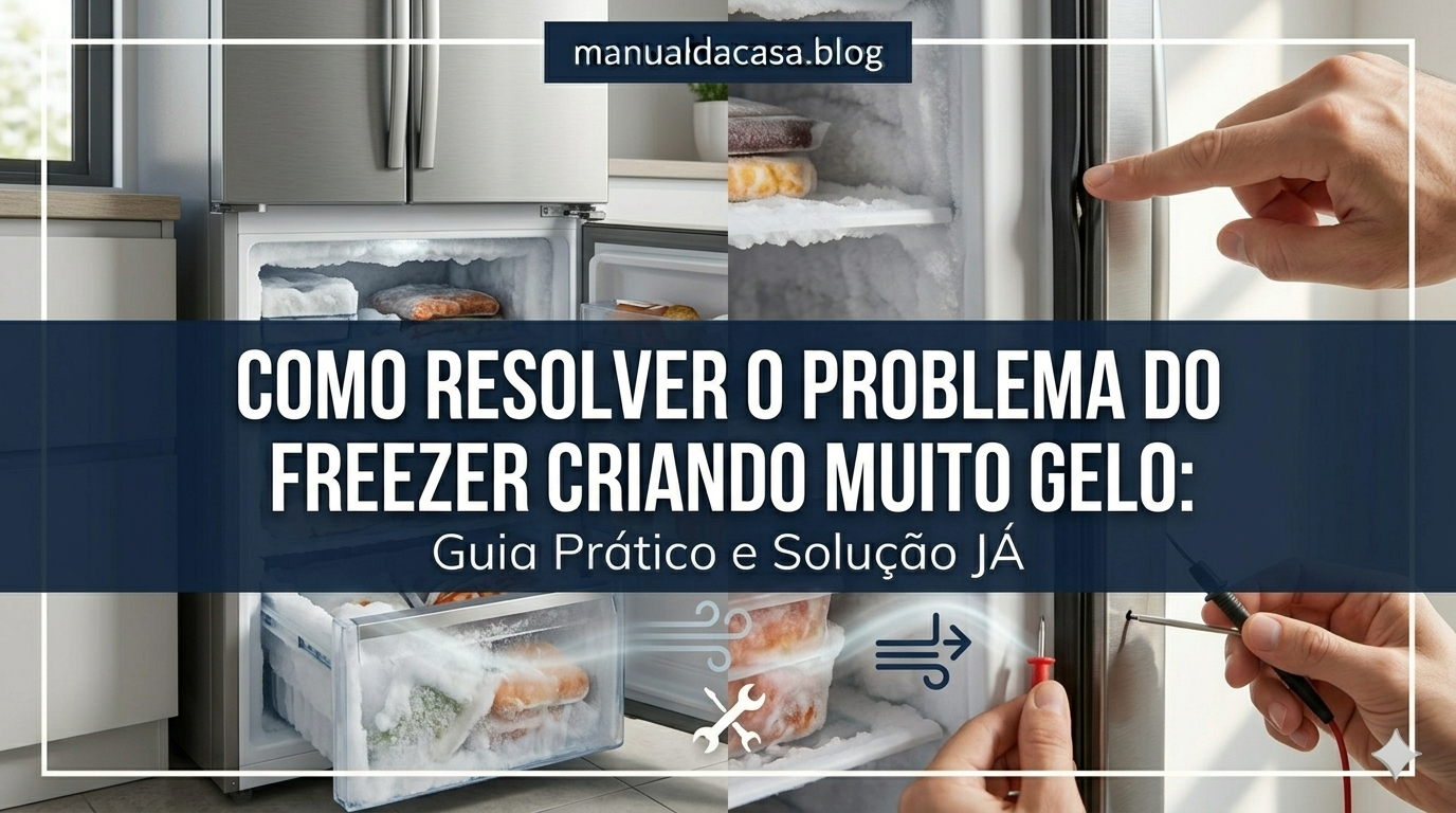 Como resolver o problema do freezer criando muito gelo?