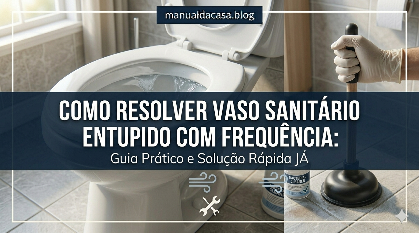 Como resolver vaso sanitario entupido com frequencia rapidamente