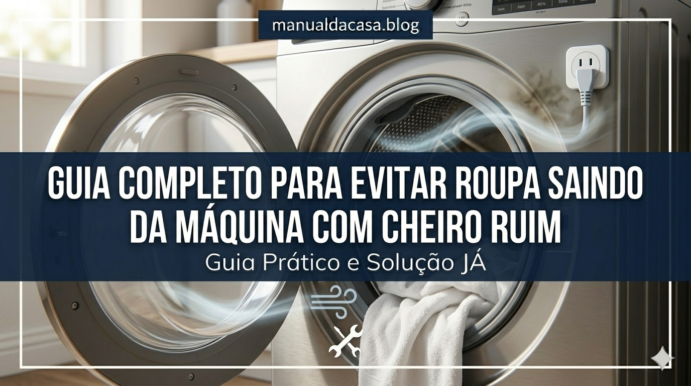 Guia completo para evitar roupa saindo da máquina com cheiro ruim