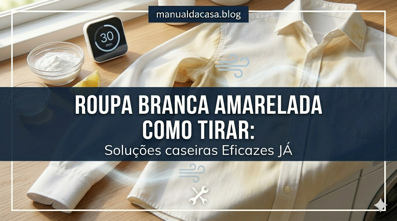 Roupa branca amarelada como tirar: soluções caseiras eficazes